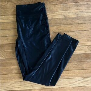 Women’s Sz XL Black Faux Leather Leggings NO TAGS INSIDE. Perfect condition